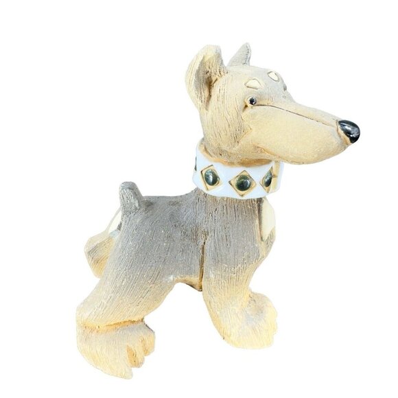 Artesania Rinconada Figurine Made In Uruguay Marked Whimsical Doberman Dog Large - Picture 1 of 14